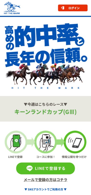 hit the markのサイト画面